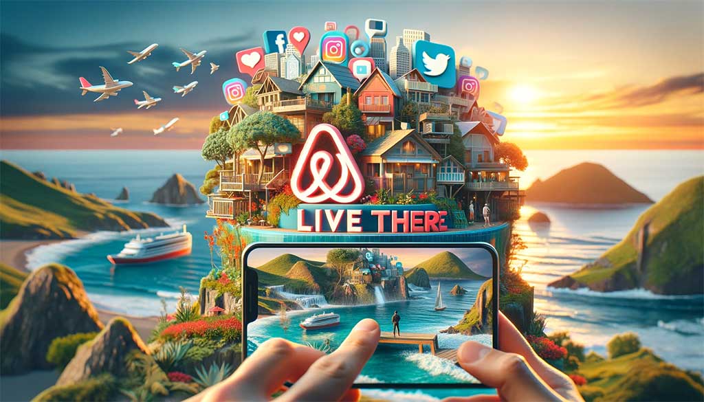 Social media marketing inspired by Airbnb's 'Live There'